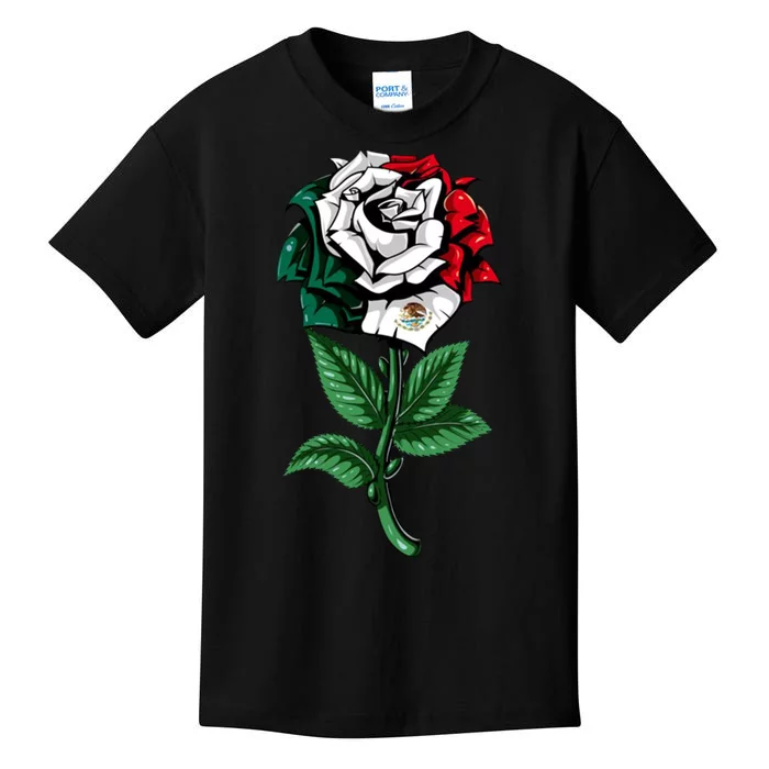 Mexican Rose Mexico Pride Kids T-Shirt