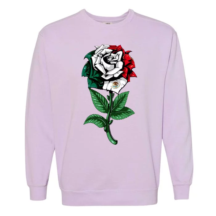 Mexican Rose Mexico Pride Garment-Dyed Sweatshirt