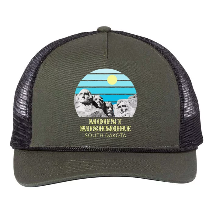 Mount Rushmore Retro Rope Trucker Hat Cap