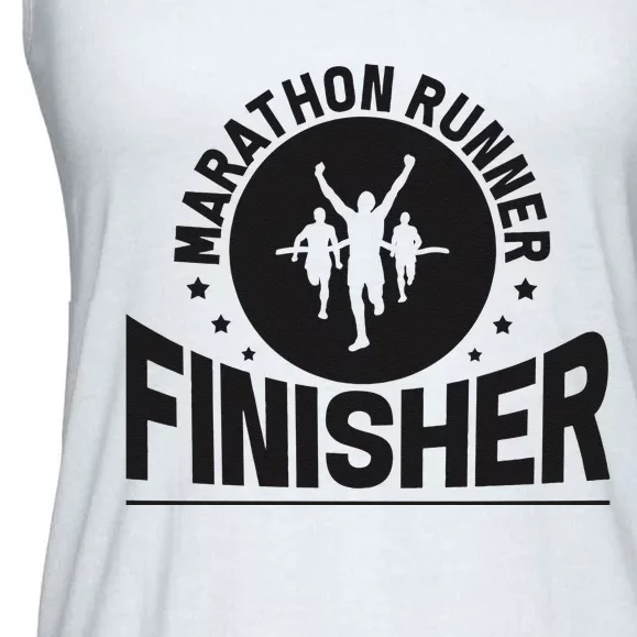 Marathon Runner Marathon Finisher Marathon Marathoners Ladies Essential Flowy Tank