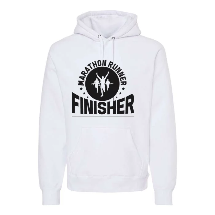 Marathon Runner Marathon Finisher Marathon Marathoners Premium Hoodie