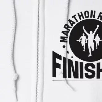 Marathon Runner Marathon Finisher Marathon Marathoners Full Zip Hoodie