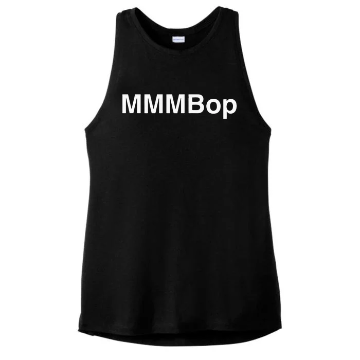 MMMBop Retro Music Fun 90s S Tops Ladies Tri-Blend Wicking Tank