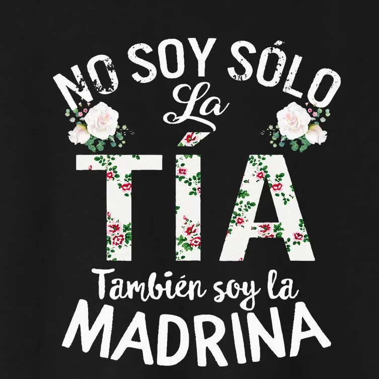 Mujer Regalo Madrina Bautizo Tia padrino revelación género Women's Crop Top Tee