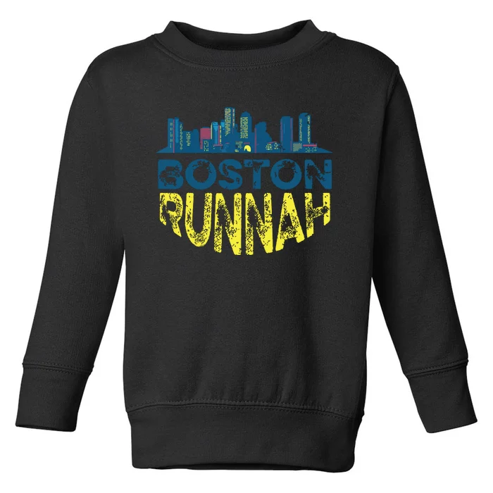 Marathon Runner Miles Runnah Toddler Sweatshirt