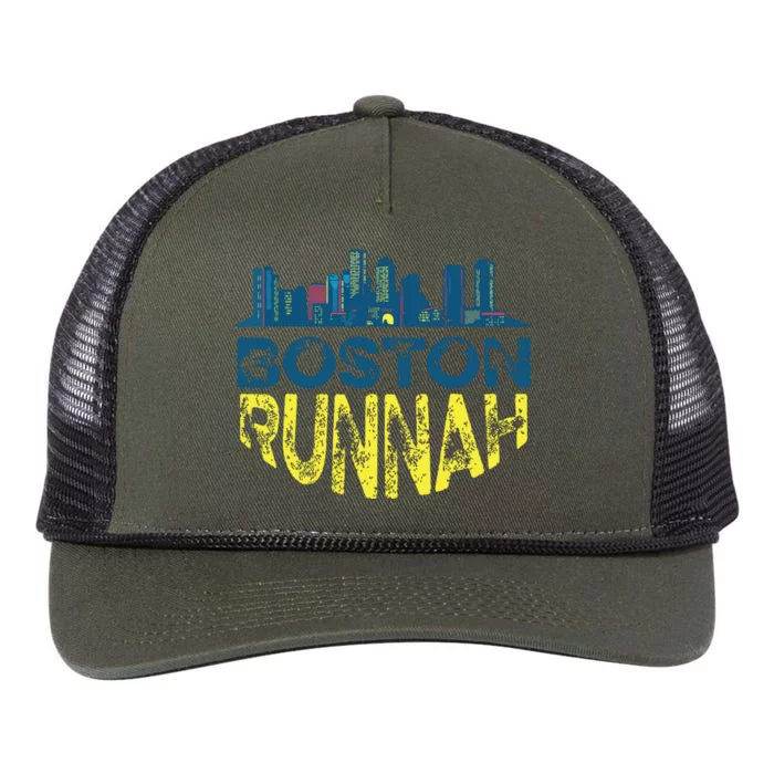 Marathon Runner Miles Runnah Retro Rope Trucker Hat Cap