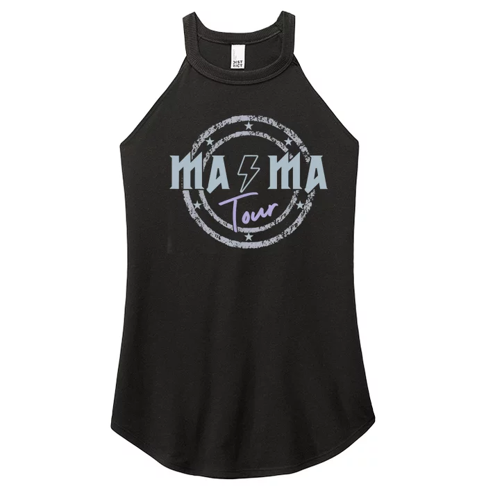 Mama Rock Moms Life Mothers Day Family Women’s Perfect Tri Rocker Tank