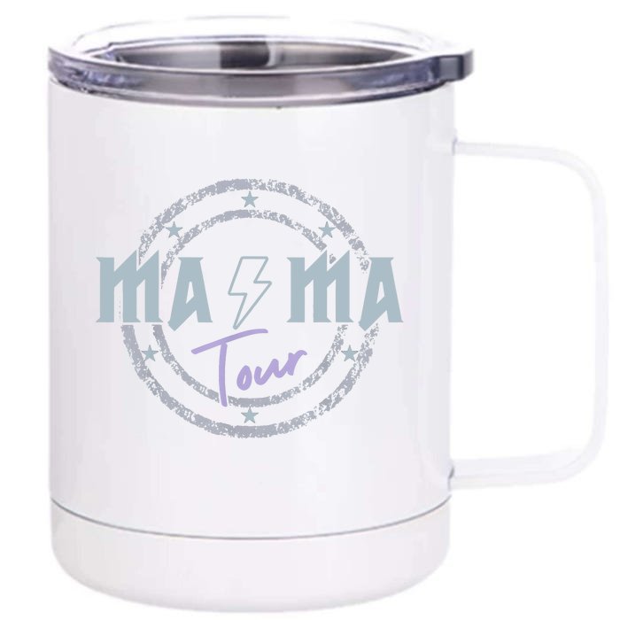 Mama Rock Moms Life Mothers Day Family Front & Back 12oz Stainless Steel Tumbler Cup