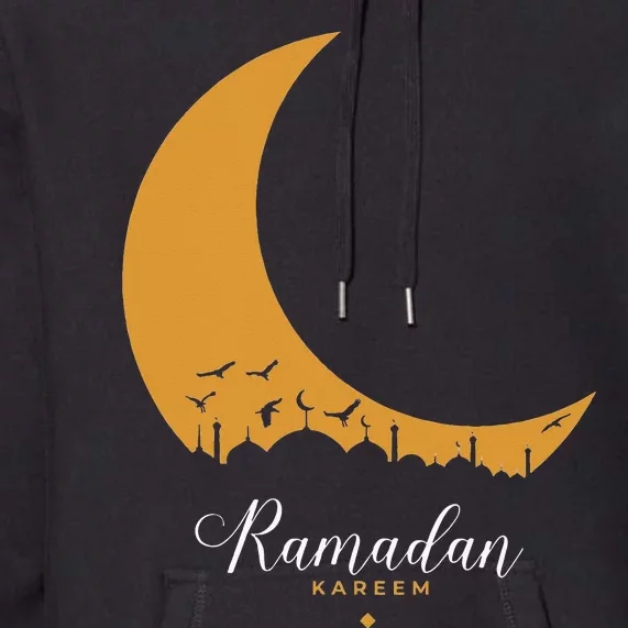 Moon Ramadan Mubarak Fasting Islamic Celebration Premium Hoodie