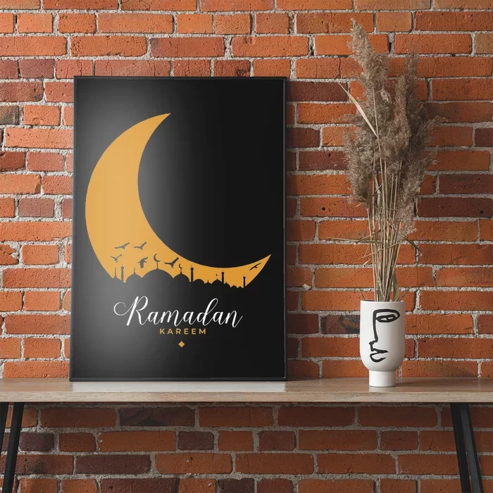 Moon Ramadan Mubarak Fasting Islamic Celebration Poster