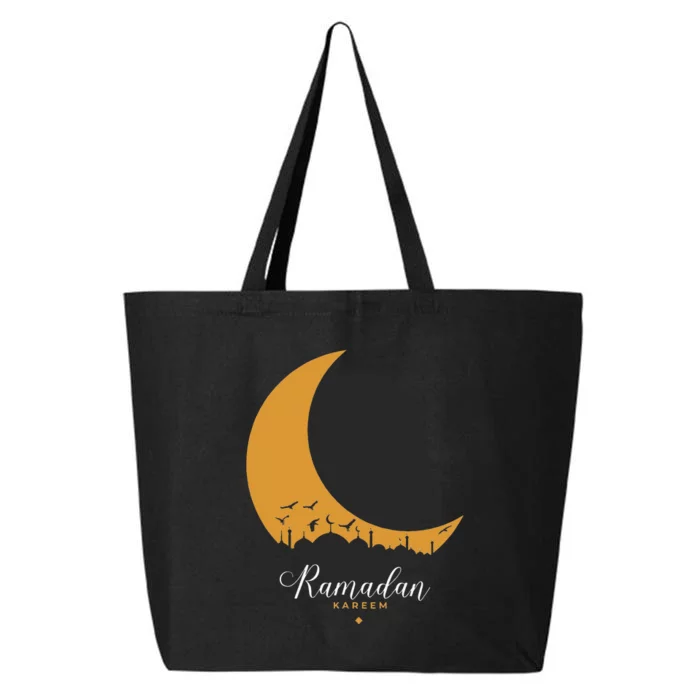 Moon Ramadan Mubarak Fasting Islamic Celebration 25L Jumbo Tote