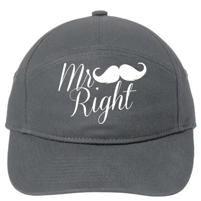 Mr. Right 7-Panel Snapback Hat