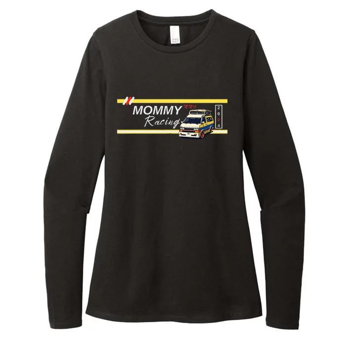 Mommy Racing Womens CVC Long Sleeve Shirt