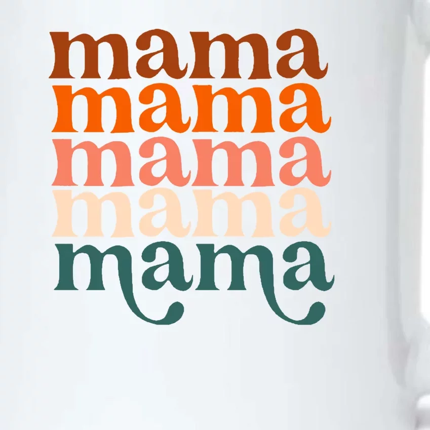 Mama Retro Black Color Changing Mug