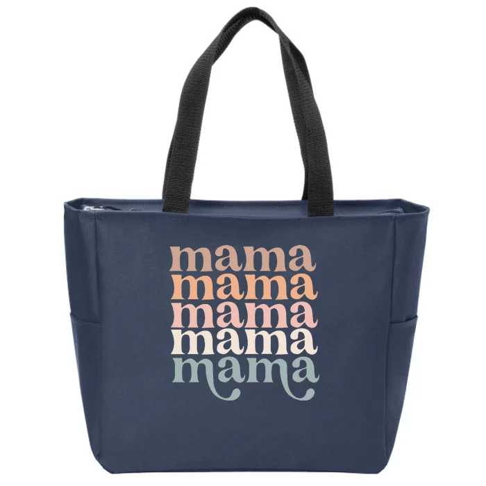 Mama Retro Zip Tote Bag