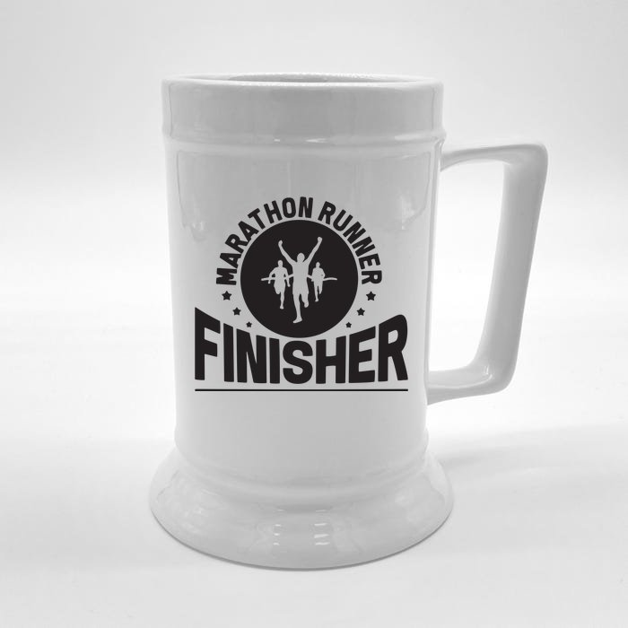 Marathon Runner Marathon Finisher Marathon Marathoners Hoodie Front & Back Beer Stein