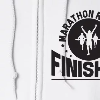 Marathon Runner Marathon Finisher Marathon Marathoners Hoodie Full Zip Hoodie