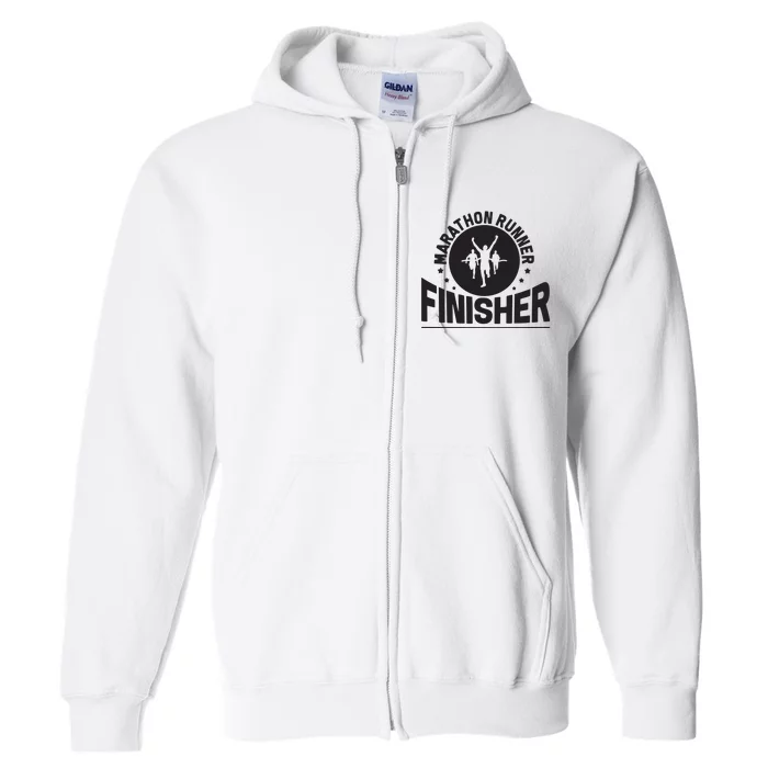 Marathon Runner Marathon Finisher Marathon Marathoners Hoodie Full Zip Hoodie