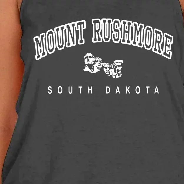 Mount Rushmore National Memorial South Dakota Usa Women's Knotted Racerback Tank