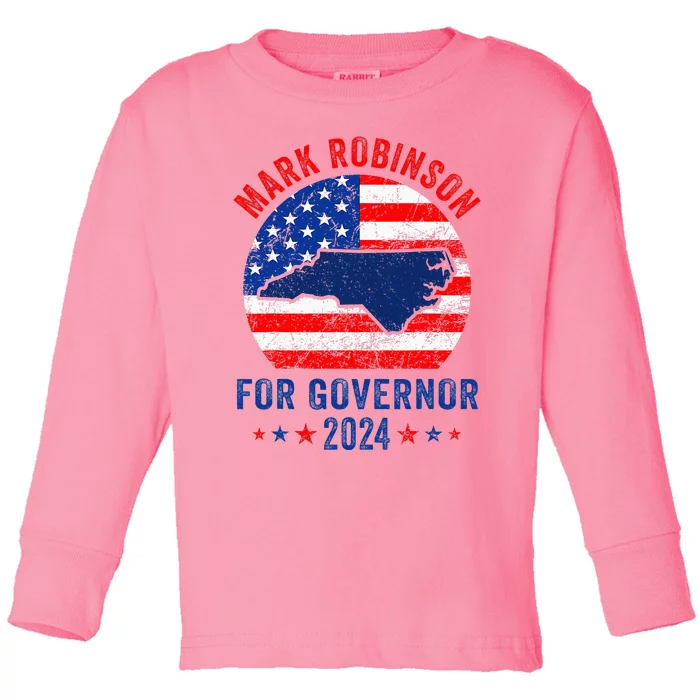 Mark Robinson North Carolina For Governor Election Toddler Long Sleeve Shirt