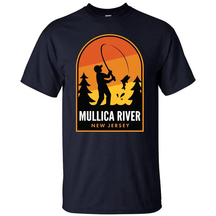 Mullica River New Jersey Fishing Tall T-Shirt