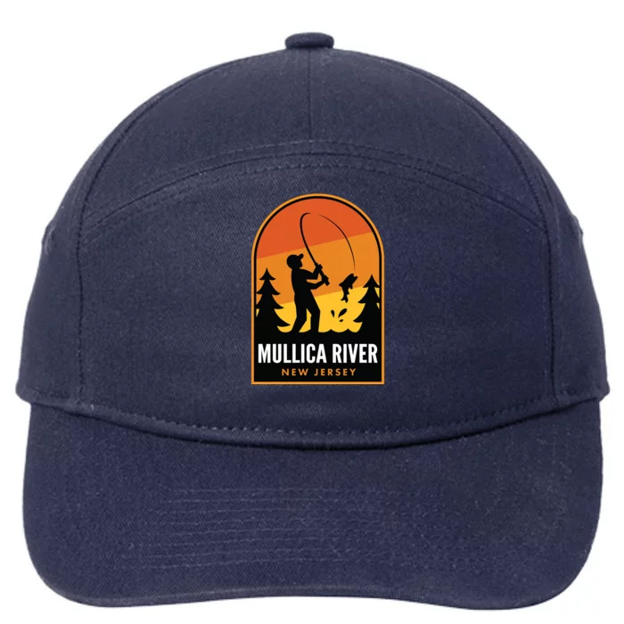 Mullica River New Jersey Fishing 7-Panel Snapback Hat