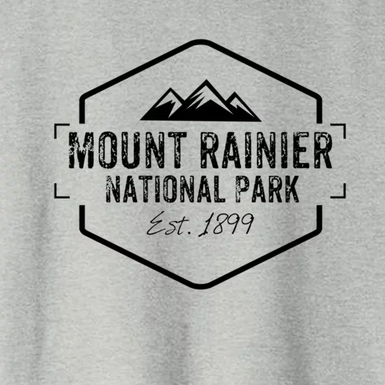 Mount Rainier National Park Gift Cascade Mountains Women's Crop Top Tee