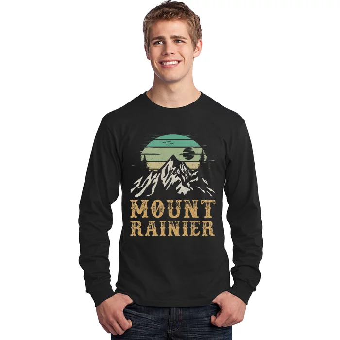 Mount Rainier National Park Merchandise Hiking Mt Rainier Long Sleeve Shirt