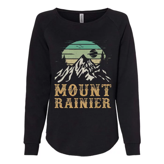 Mount Rainier National Park Merchandise Hiking Mt Rainier Womens California Wash Sweatshirt