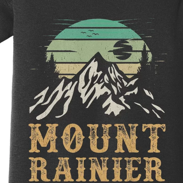 Mount Rainier National Park Merchandise Hiking Mt Rainier Baby Bodysuit