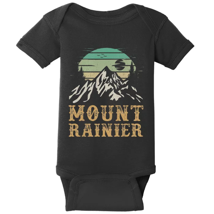 Mount Rainier National Park Merchandise Hiking Mt Rainier Baby Bodysuit