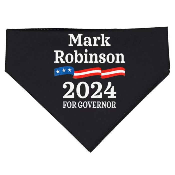 Mark Robinson North Carolina For Governor Election 2024 USA-Made Doggie Bandana