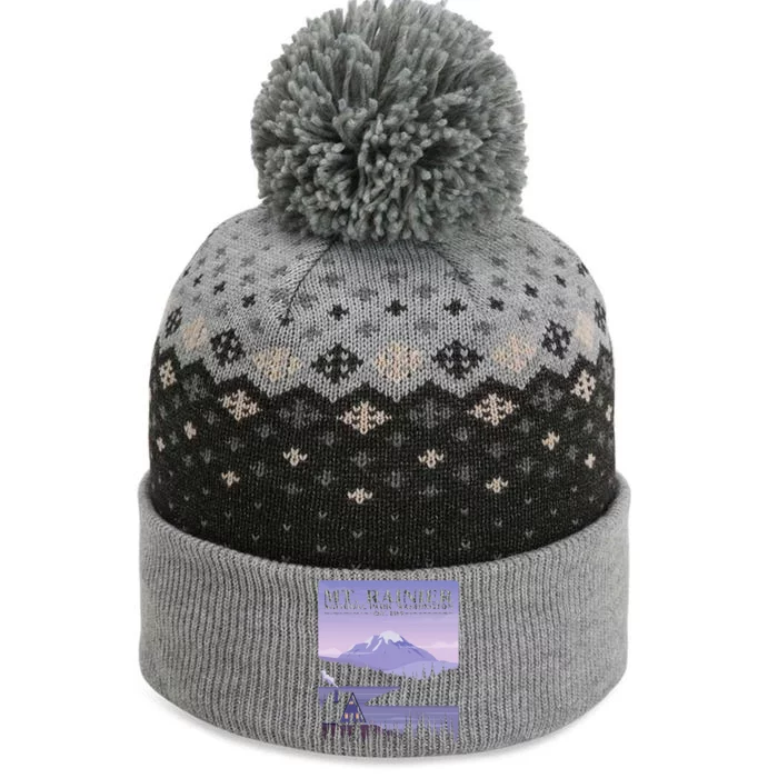 MT. Rainier National Park Hiking Vacation The Baniff Cuffed Pom Beanie