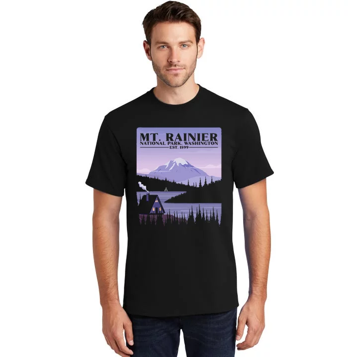 MT. Rainier National Park Hiking Vacation Tall T-Shirt