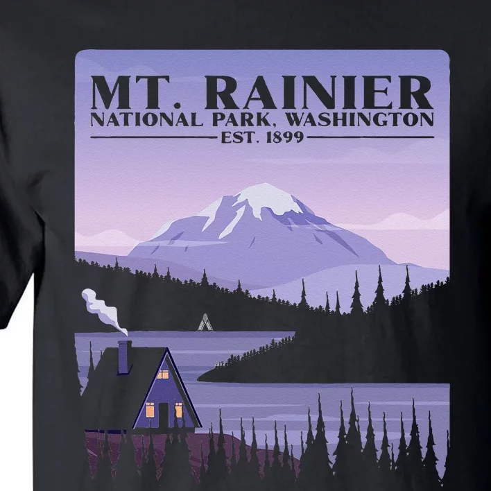 MT. Rainier National Park Hiking Vacation Tall T-Shirt