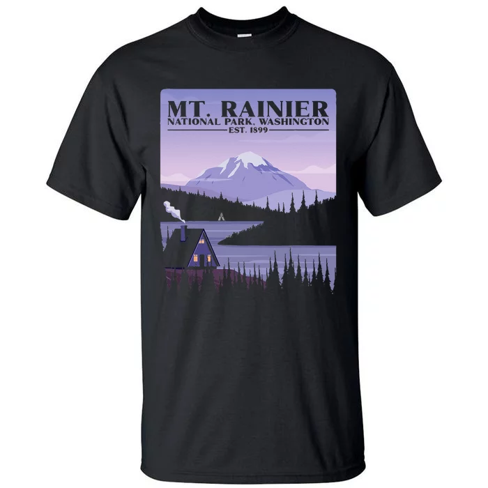 MT. Rainier National Park Hiking Vacation Tall T-Shirt