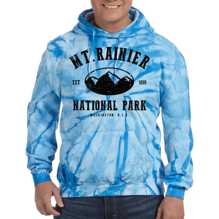 Mt. Rainier National Park Love Hiking Wanderlust Tie Dye Hoodie