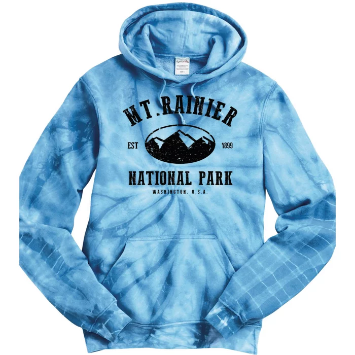 Mt. Rainier National Park Love Hiking Wanderlust Tie Dye Hoodie