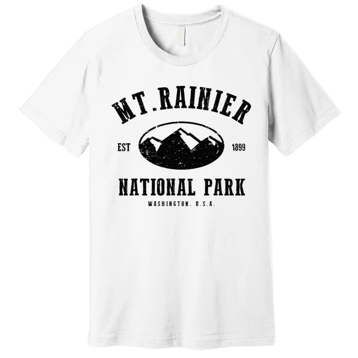 Mt. Rainier National Park Love Hiking Wanderlust Premium T-Shirt