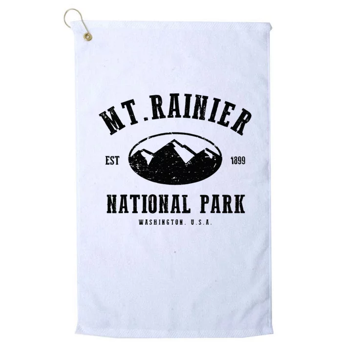 Mt. Rainier National Park Love Hiking Wanderlust Platinum Collection Golf Towel