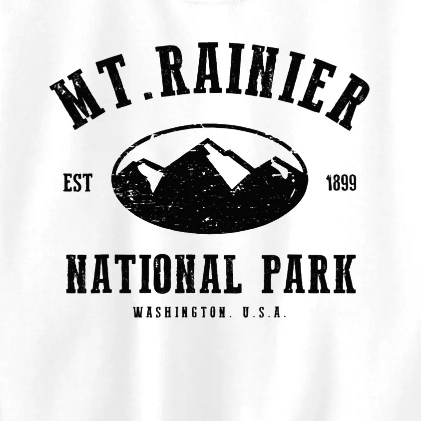 Mt. Rainier National Park Love Hiking Wanderlust Kids Sweatshirt