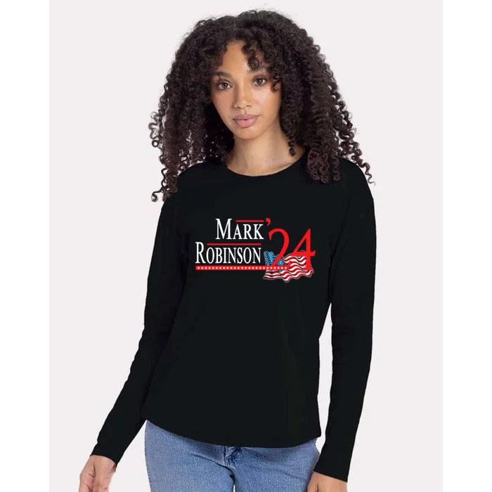 Mark Robinson North Carolina For Governor Election 2024 Womens Cotton Relaxed Long Sleeve T-Shirt