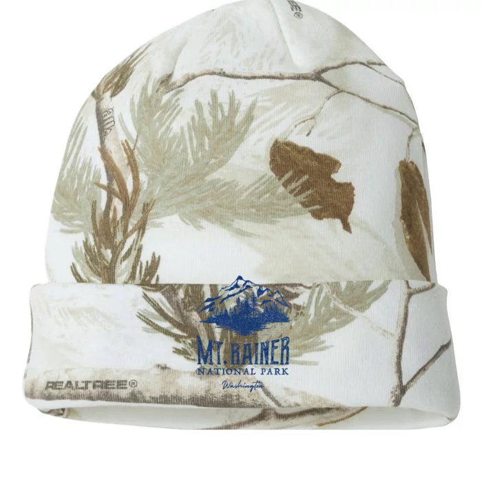 Mt. Rainier National Park Vintage Mountains Graphic Kati - 12in Camo Beanie