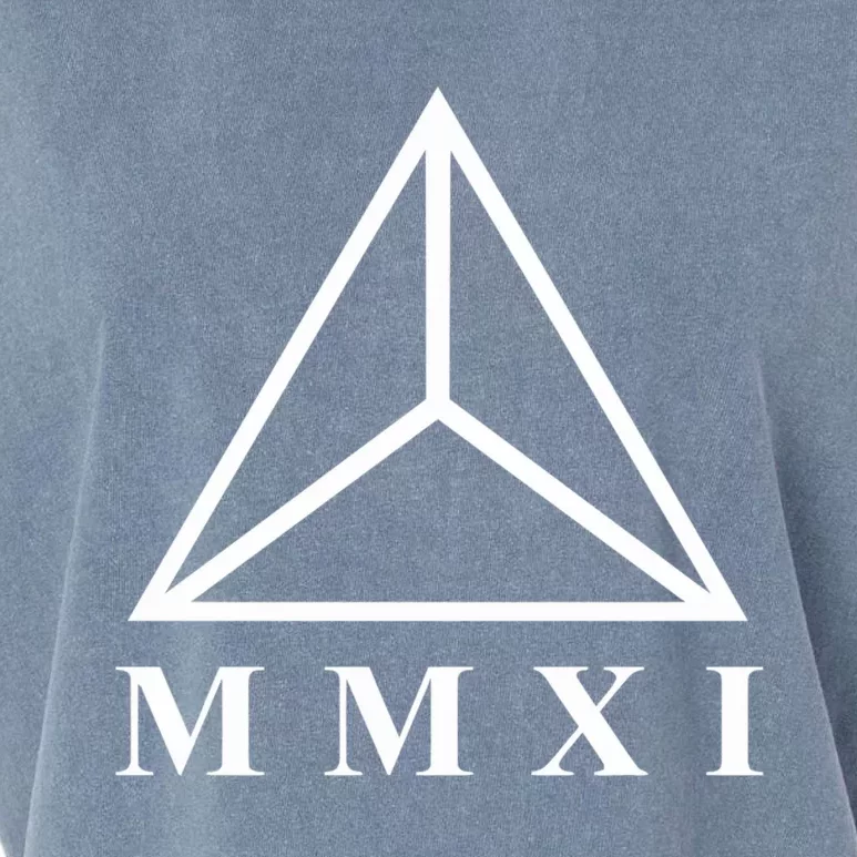 Mmxi Roman Numerals Triangle Garment-Dyed Women's Muscle Tee