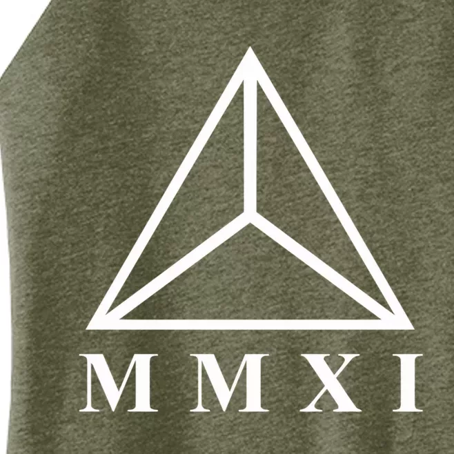 Mmxi Roman Numerals Triangle Women’s Perfect Tri Rocker Tank