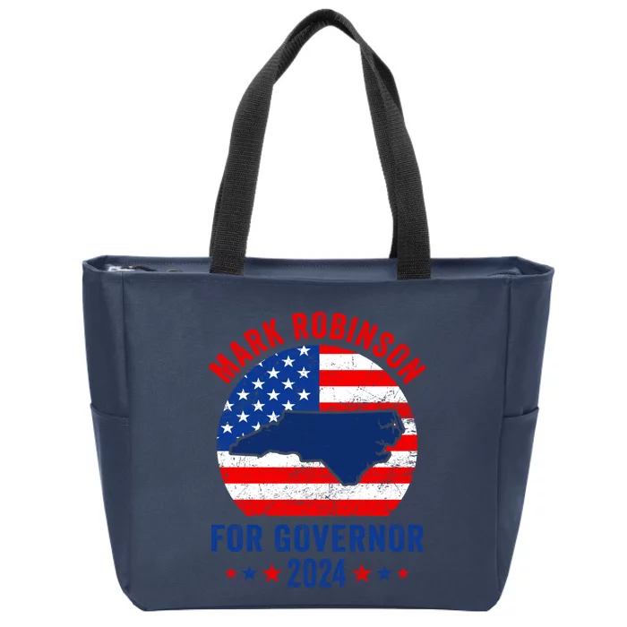 Mark Robinson North Carolina For Governor Election 2024 Zip Tote Bag