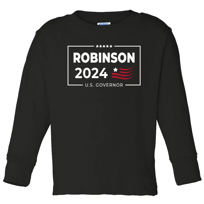 Mark Robinson North Carolina For Governor Election 2024 Toddler Long Sleeve Shirt