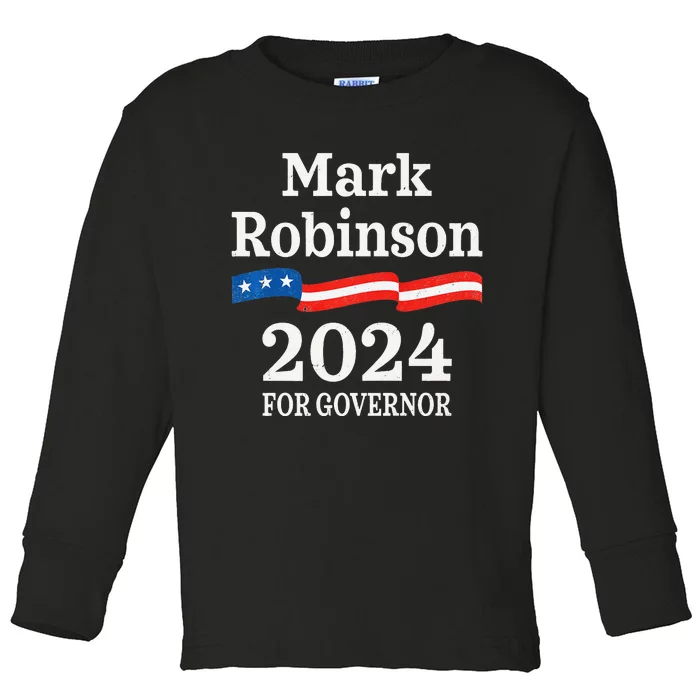 Mark Robinson North Carolina For Governor Election 2024 NC Toddler Long Sleeve Shirt