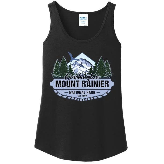 Mount Rainier National Park Washington Novelty Souvenir Ladies Essential Tank