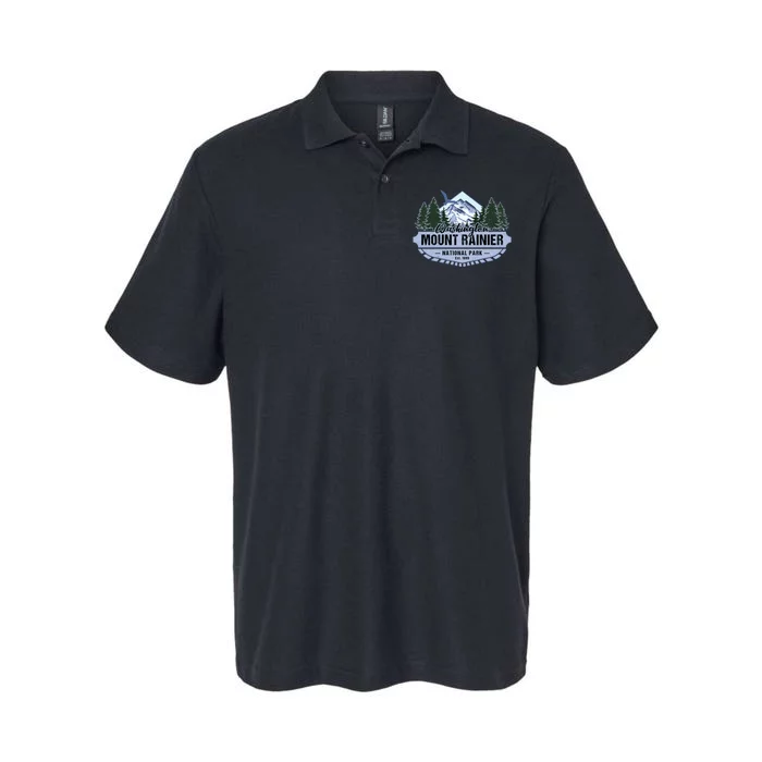 Mount Rainier National Park Washington Novelty Souvenir Softstyle Adult Sport Polo